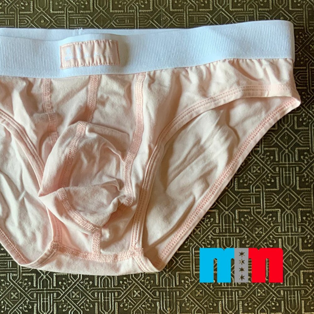 BLANC MENSWEAR PINK BRIEF (SMALL)
